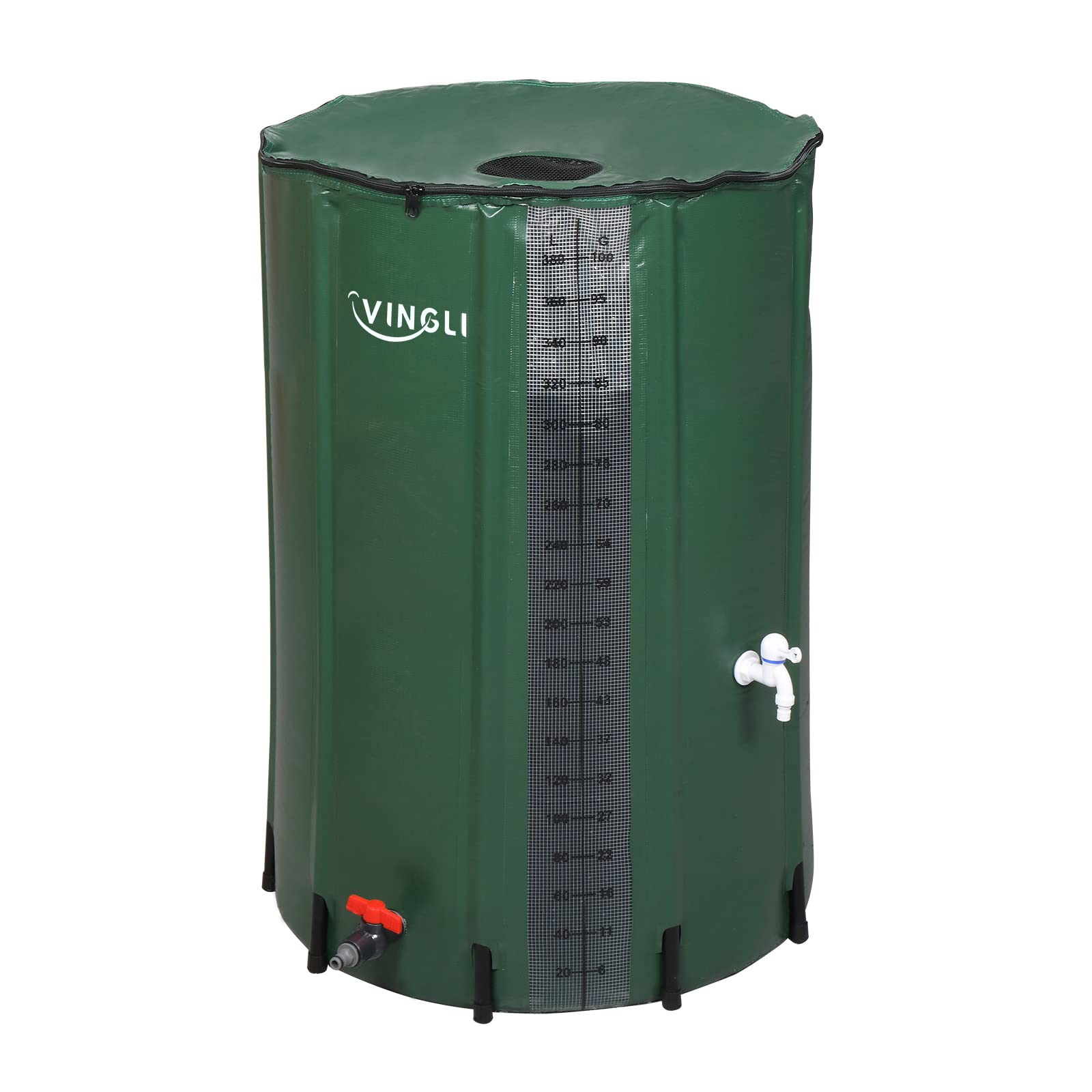 Buy VINGLI New 100 Gallon Collapsible Rain Barrel with Volume Scale