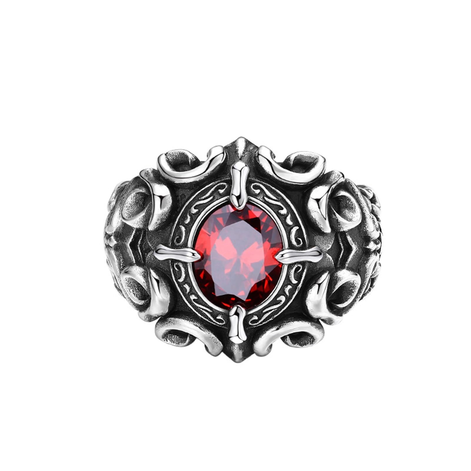 Anelli Argento 925 Uomo Anello Aperto Argento Regolabile Uomo