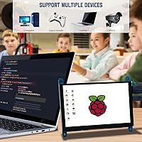 Vista 4 de 5 pulgadas IPS LCD pantalla táctil panel 800 × 480 pantalla capacitiva HDMI Monitor para Raspberry Pi 5/4/3, BB negro, Windows 10 8 7