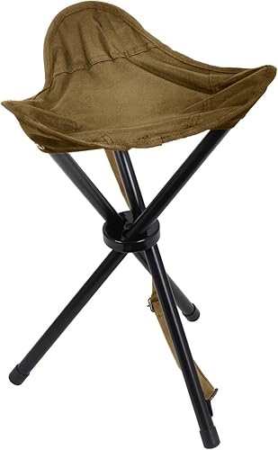 Rothco Taburete plegable con correa de transporte solución de asiento portátil para camping, senderismo, pesca y más (marrón coyote)