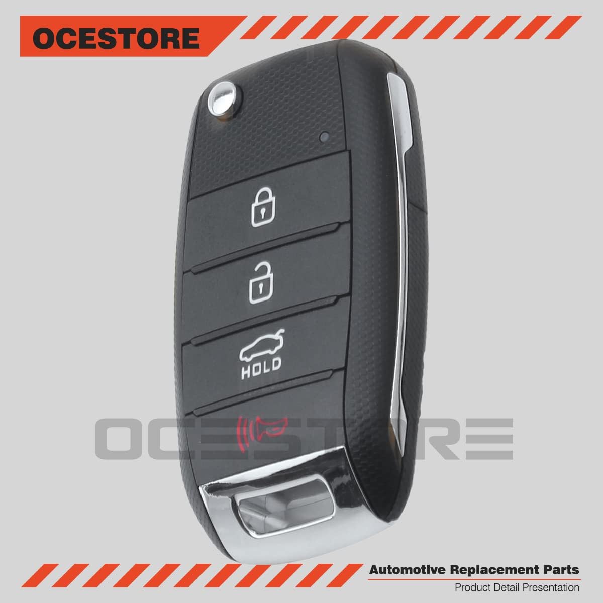 OCESTORE 2 Pcs 4 Buttons Car Key Fob Keyless Control Entry Remote TQ8-RKE-3F05 Vehicles Replacement Compatible with 2014-2017 Rio