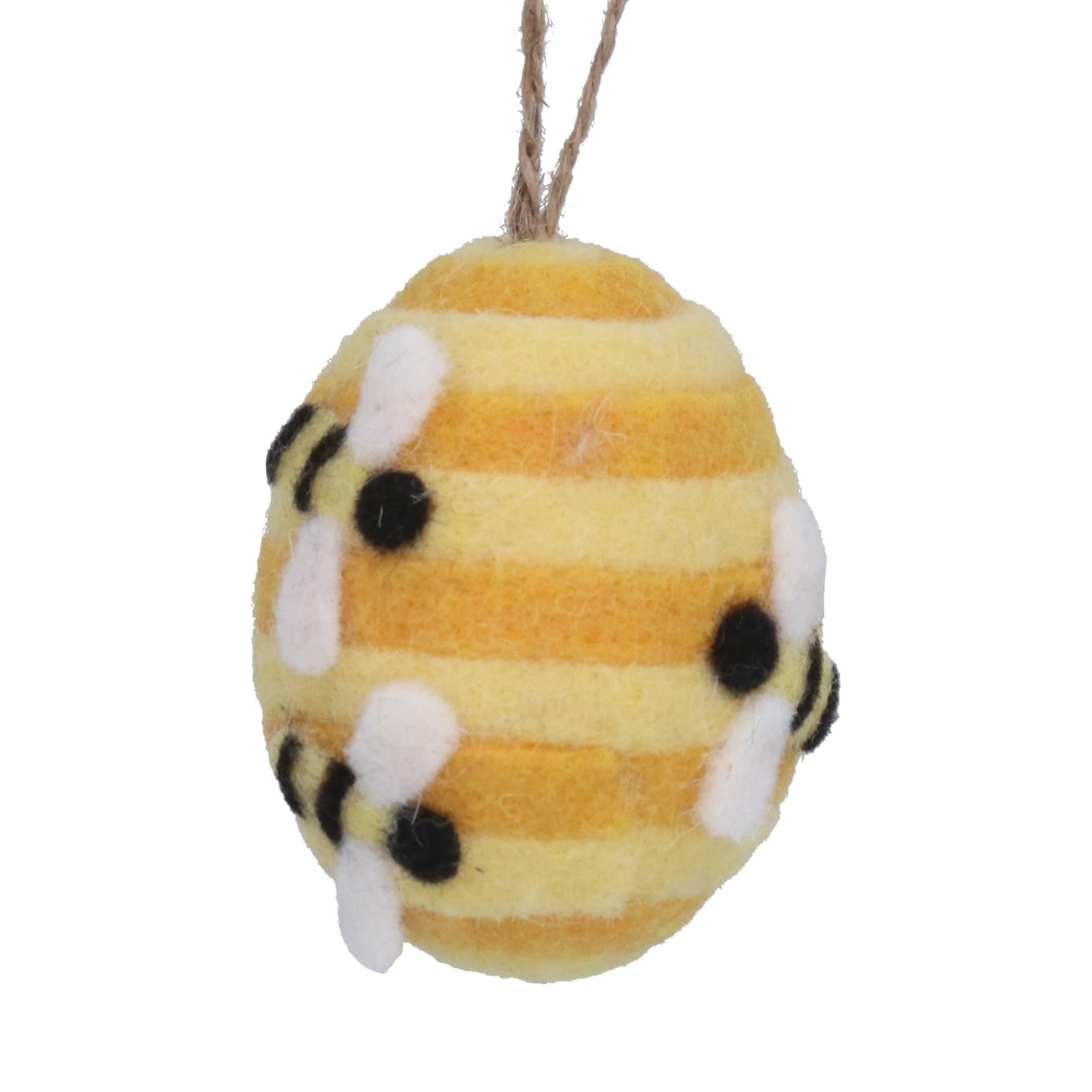 Gisela Graham Felt Bee Hive Easter Tree Decoration – Cute Hanging Spring Ornament for Easter Trees, Home & Seasonal Décor
