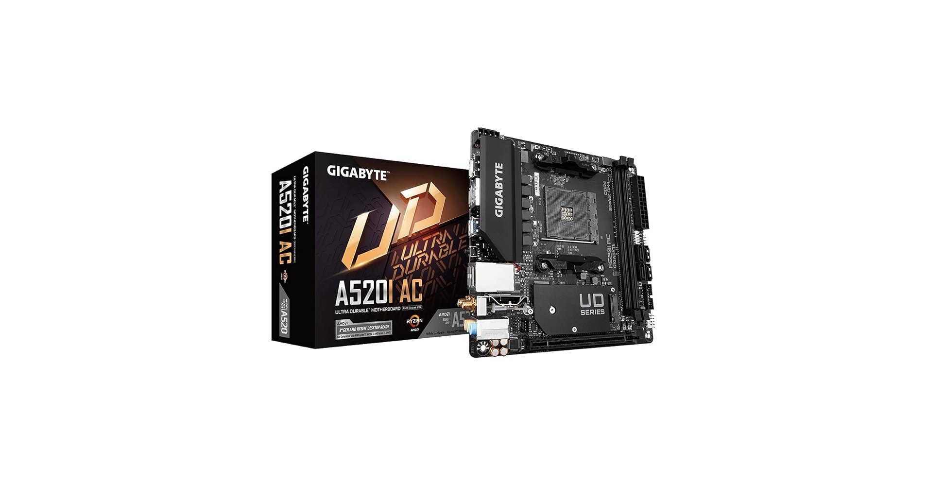 Amazon.com: GIGABYTE A520I AC AMD A520 Socket AM4 Mini ITX