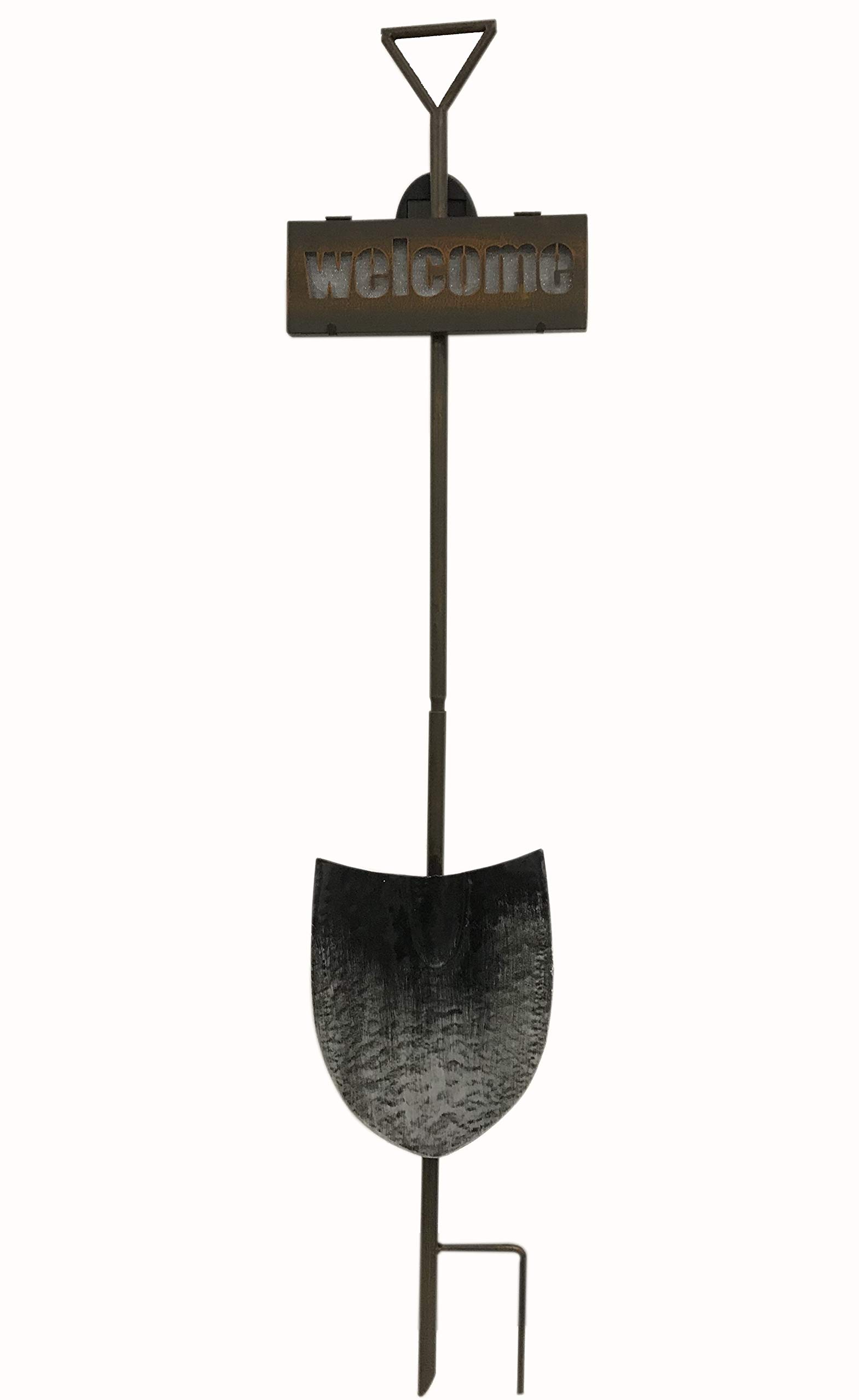 Moonrays96304 Welcome Garden Shovel, Black