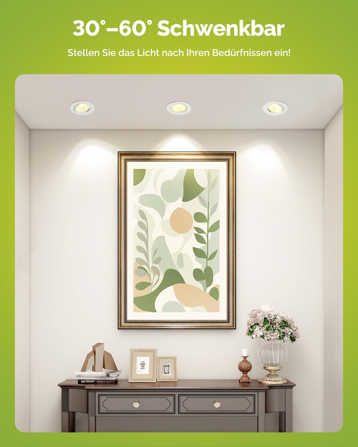 Fondiiz 12er LED Einbaustrahler 230V Dimmbar Schwenkbar, 5W 3CCT | LED Spots Warmweiß 2700K Neutralweiß 4000K Kaltweiß 6000K, 480LM Spots Deckenleuchte IP44 für Badezimmer, 70-80mm Lochmaß