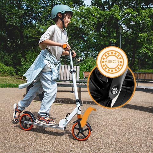 Trottinette pliante premium - guidon ajustable et roues 200 mm