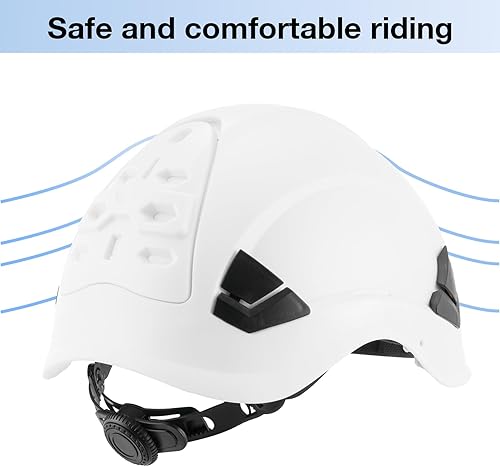 Miniatura 5 de Casco de seguridad ABS duro, 6 puntos de trinquete ajustable ventilado casco protección compatible con ANSI Z89.1