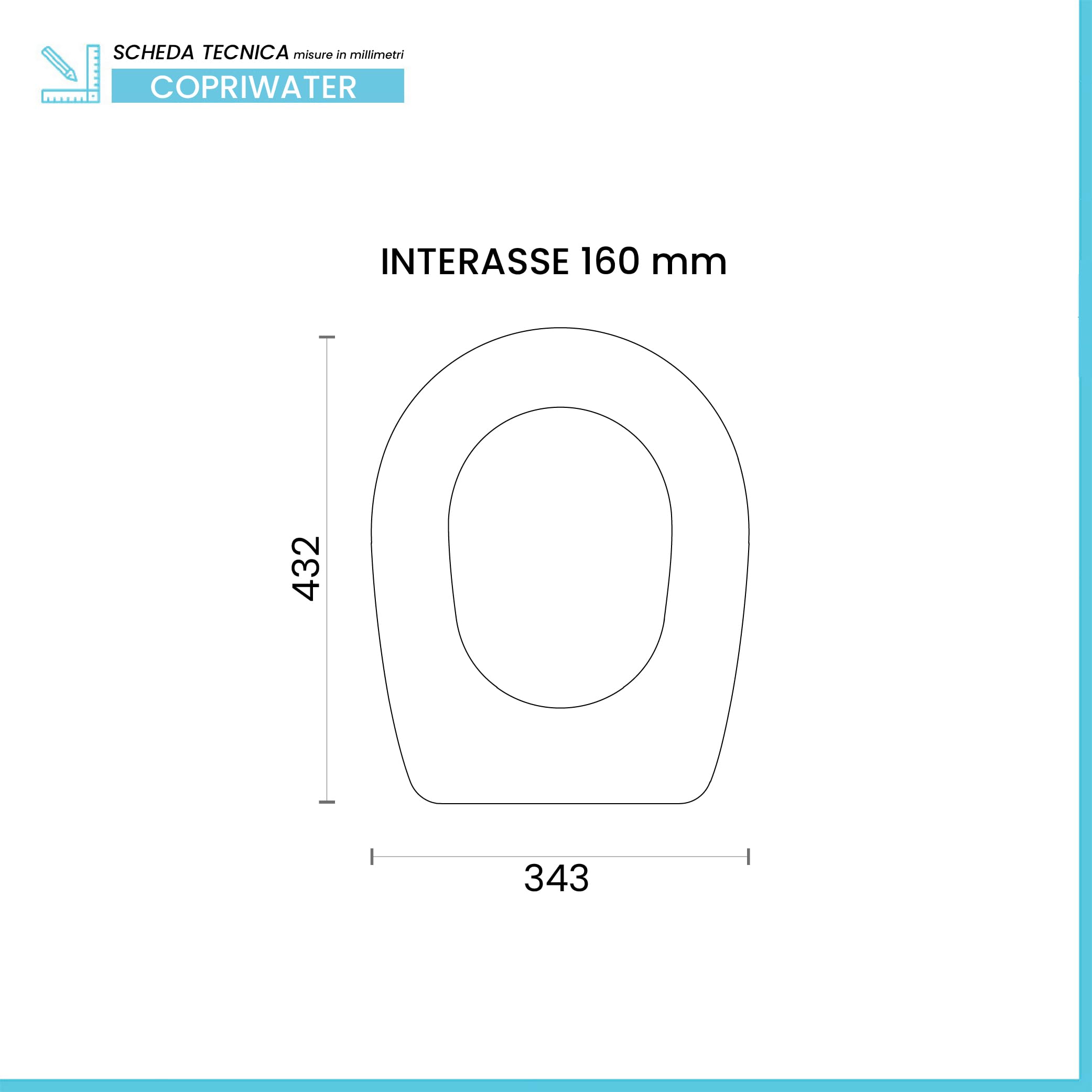 Copriwater Liuto Ideal Standard Dedicato Bianco in Legno Rivestito Resina | Sedile WC Compatibile Vaso Ideal Standard Liuto | con Paracolpi Antiscivolo E Cerniere in Ottone Cromato Incluse