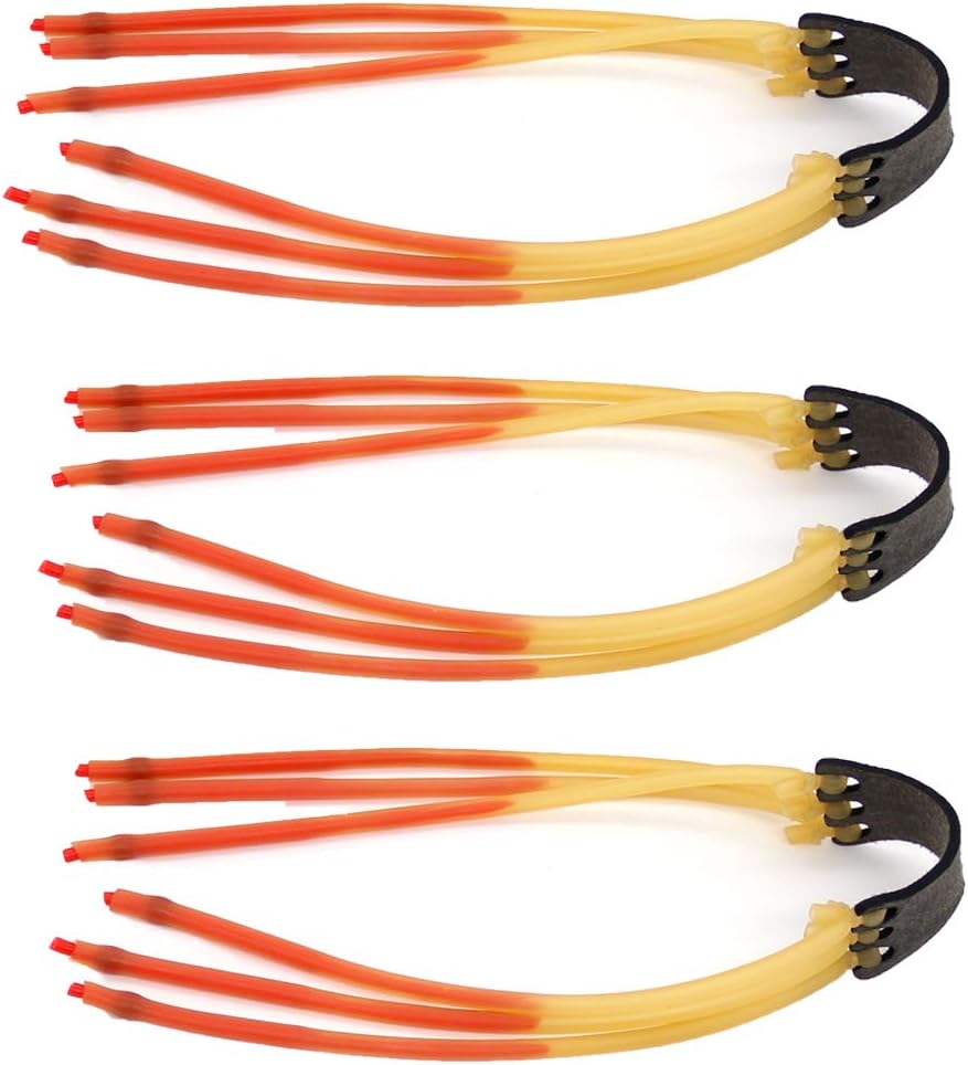 COOY Slingshot Rubbers Band-High Velocity Catapult Anti-Slip Latex for Slingshot Outdoor Hunting （3 PCS）