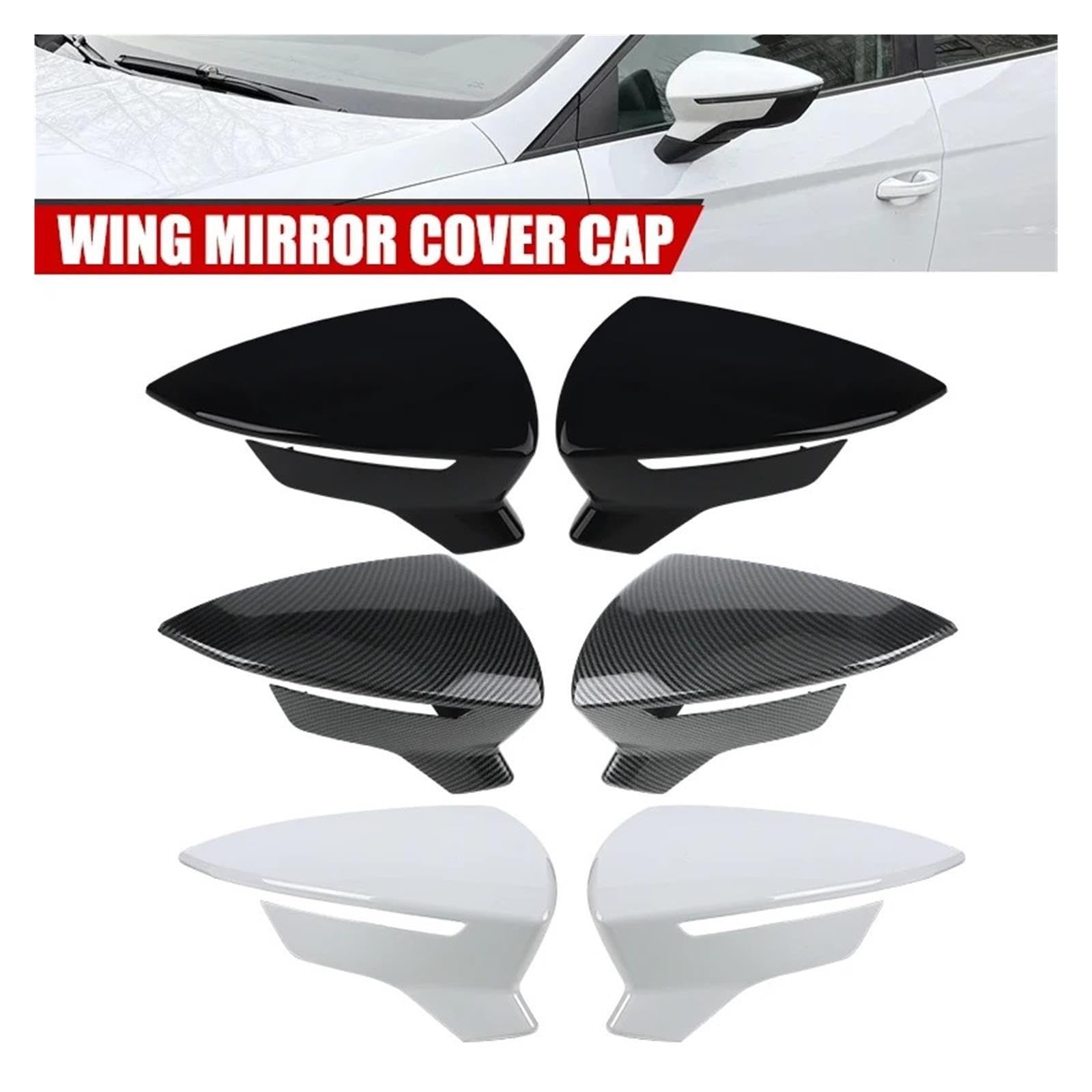 Coques rétroviseurs Pour Seat Leon 5F MK3 ST Pour Cupra 2012-2020
