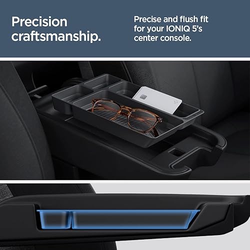 Miniatura 7 de Spigen Bandeja organizadora de consola (Edición Carbono) diseñada para Hyundai Ioniq 5