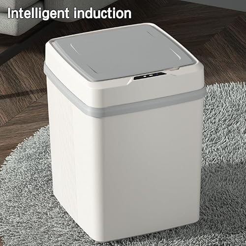 Miniatura 2 de Cubo de basura inteligente de inducción de 12 litros con sensor inteligente con manual de usuario (idioma español no garantizado), cubo de basura