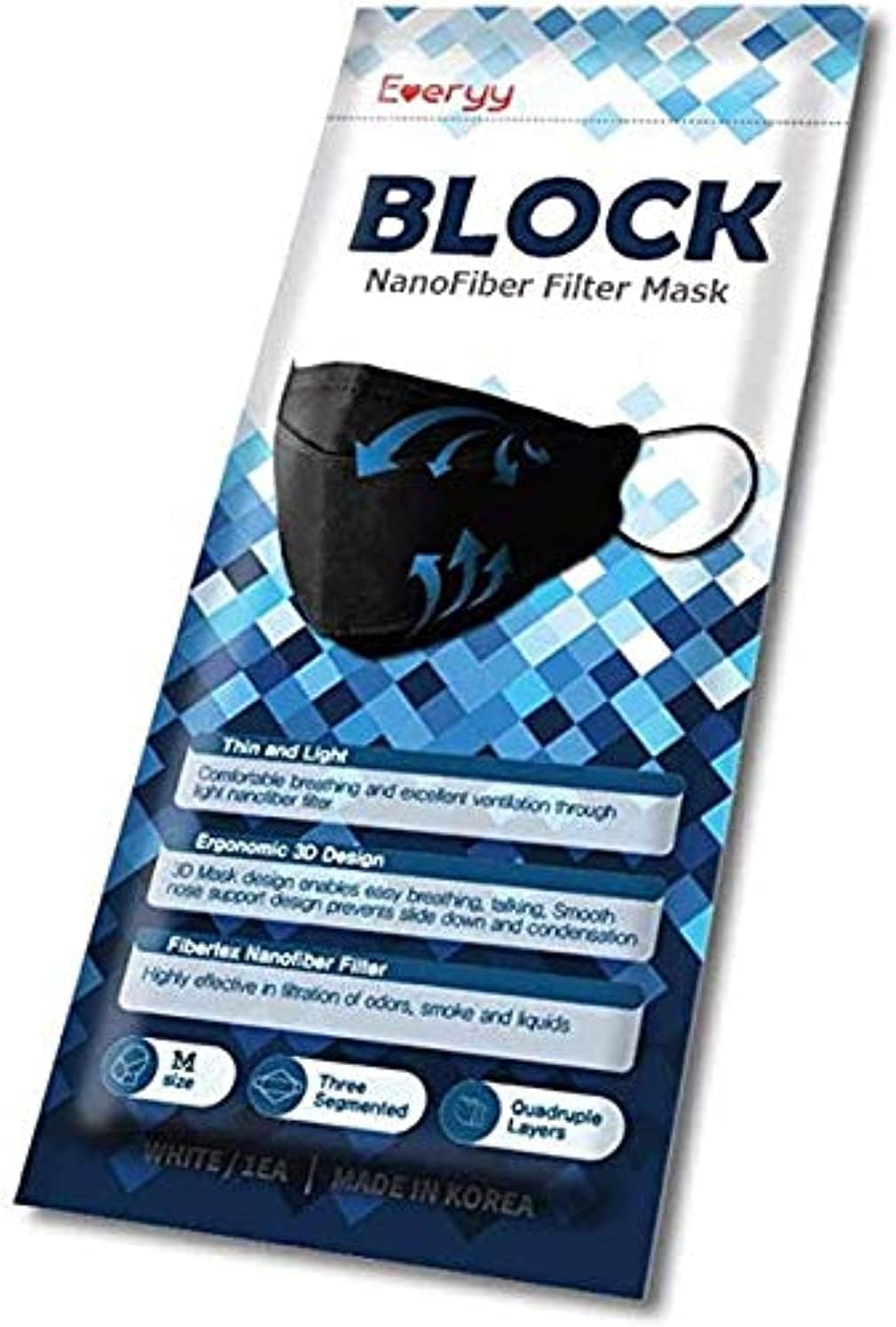 Everyy Block Nanofiber Filter Face Mask (Medium)