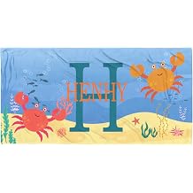 Personalized Beach Towels for Kids Personalized Fun Seabed Designs Beach Towels for Boys Customized Beach Towels with Name 01