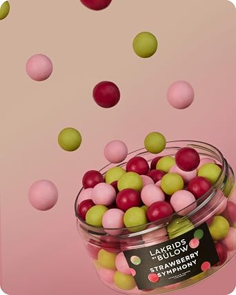 LAKRIDS BY BÜLOW - STRAWBERRY SYMPHONY - Danish Gourmet Liquorice Balls - 515 g