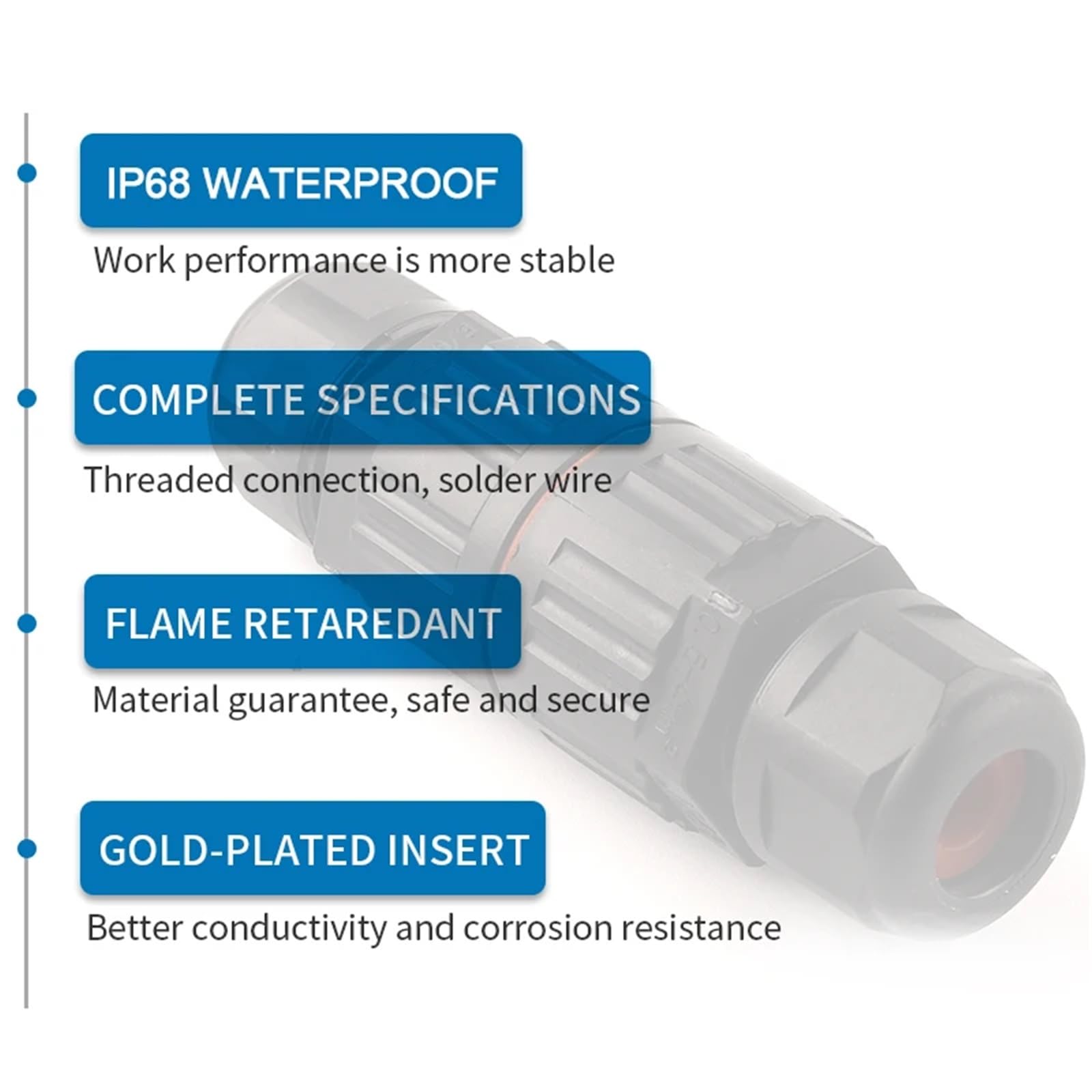 Connettore a forma di I/T 2/3/5 pin connettori per cavi a vite rapida per connessione a morsetti push-in 1 pezzo (vite 3P)