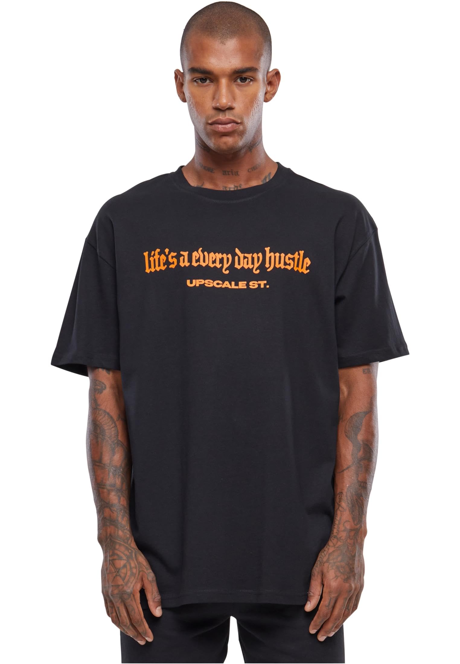 Mister Tee Men's T-Shirt, Black, XS Große Größen Tall