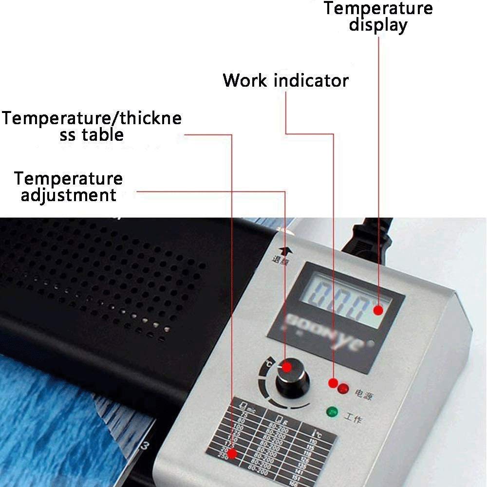 Laminator termiczny, nowa maszyna do laminowania biurowego A4, komercyjna laminator z regulacją temperatury