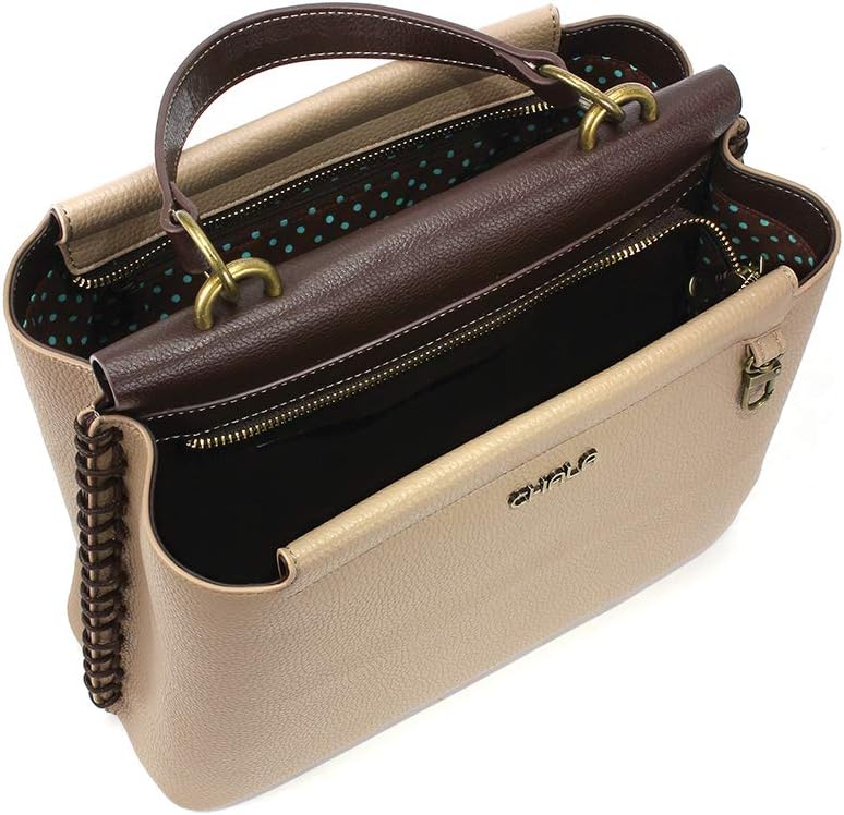CHALA Charming Satchel with Adjustable Strap - Chihuahua - Taupe - Image 5