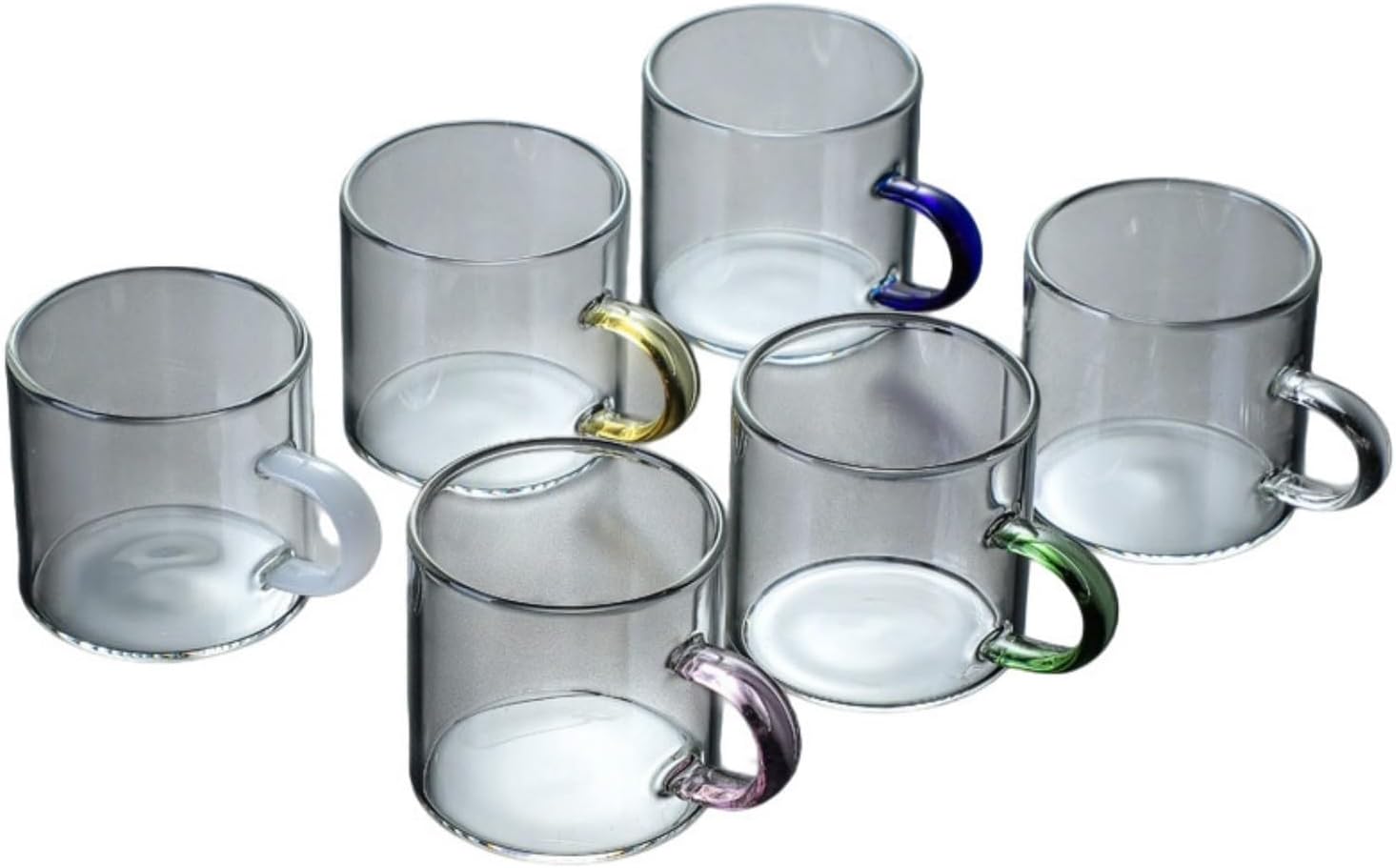 VEADONS Classic Chinese teapots Kungfu TeaCups set 玻璃小茶杯 Ceramic glass tea cup 带把透明小号 Gongfu tea sets 功夫品
