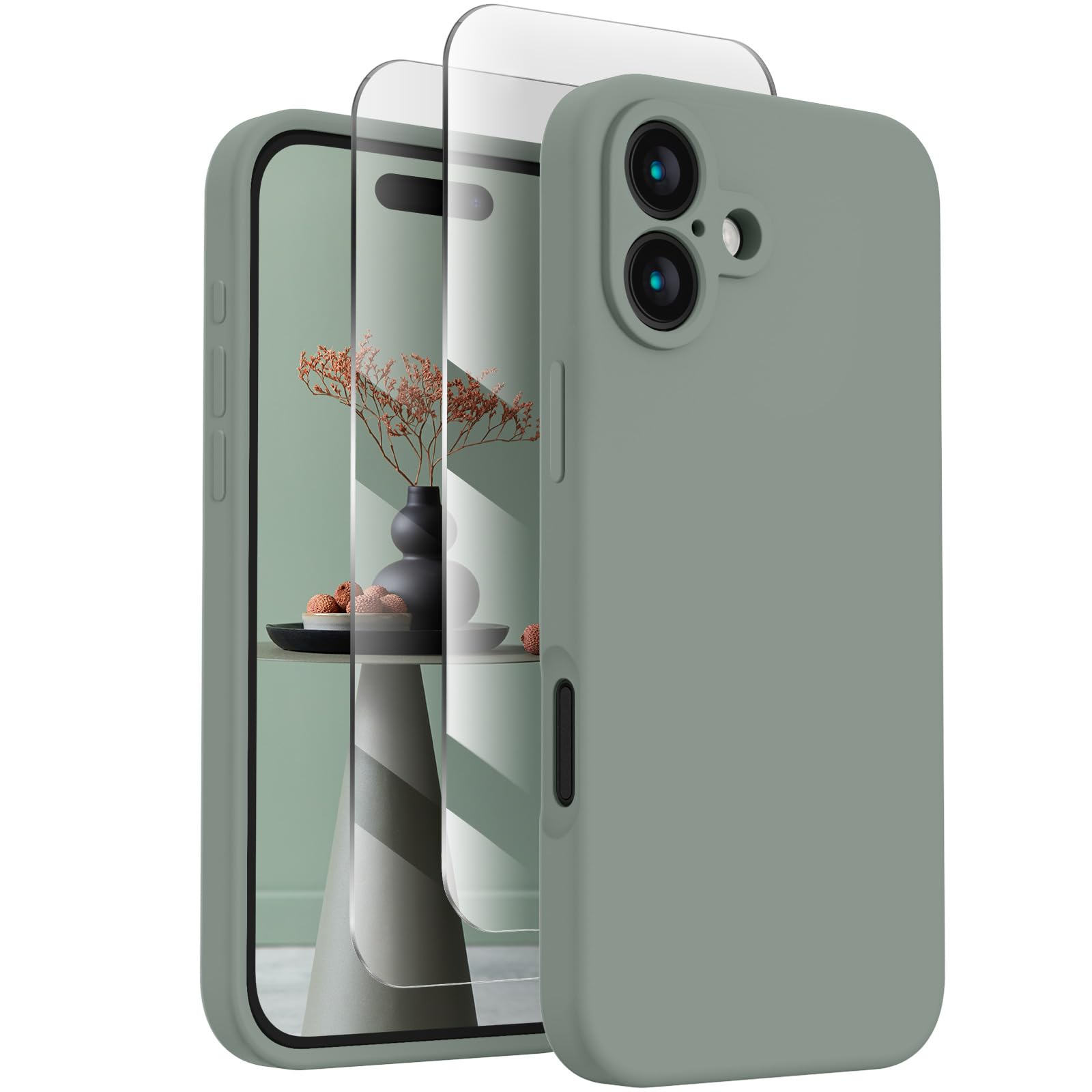 FireNova Designed for iPhone 16 Plus Case, 6.7", Calke Green
