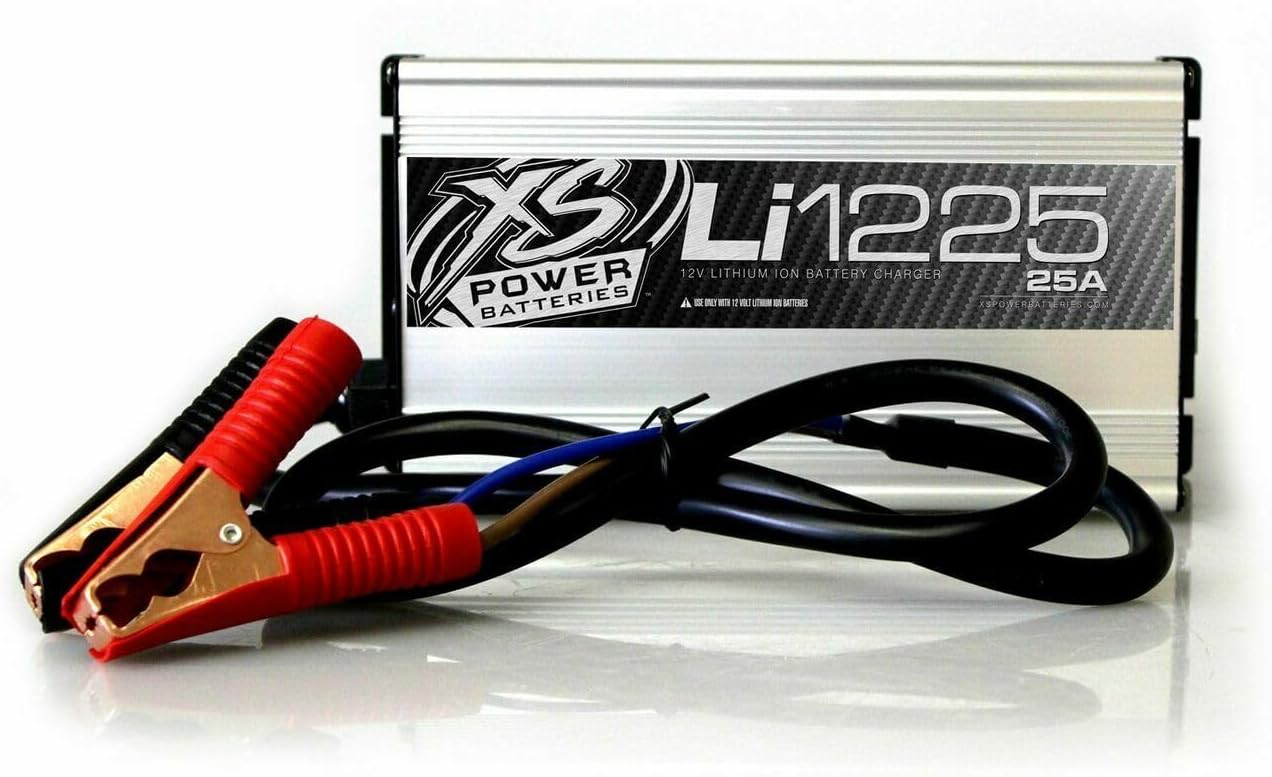 XS Power Li1225 12 Volt, 25 AMP Lithium Ion Car Battery Charger