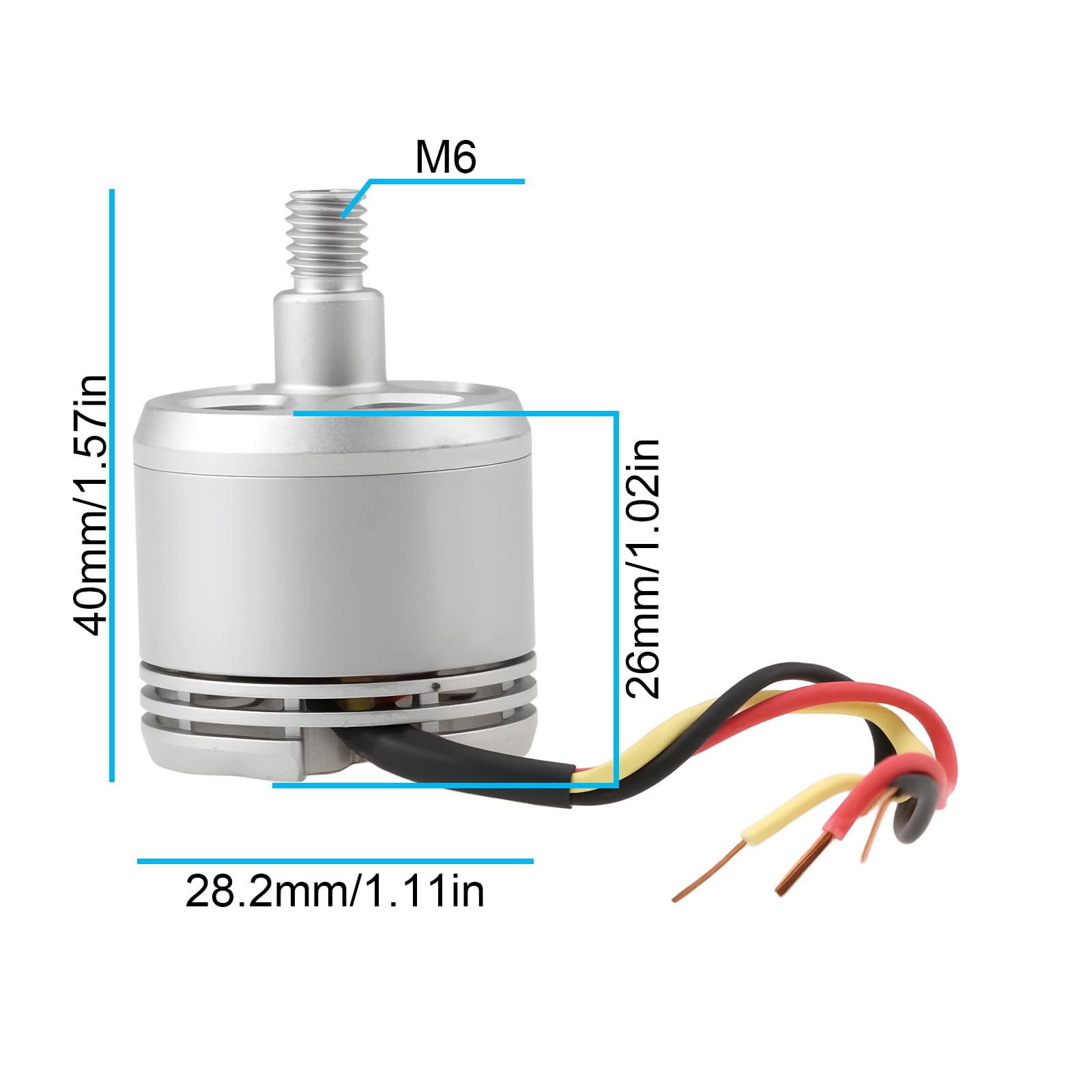 EMSea 2pcs 2312A CCW/CW Brushless Motor 800rmp/v Compatible with DJI Phantom 3 4K - Image 4