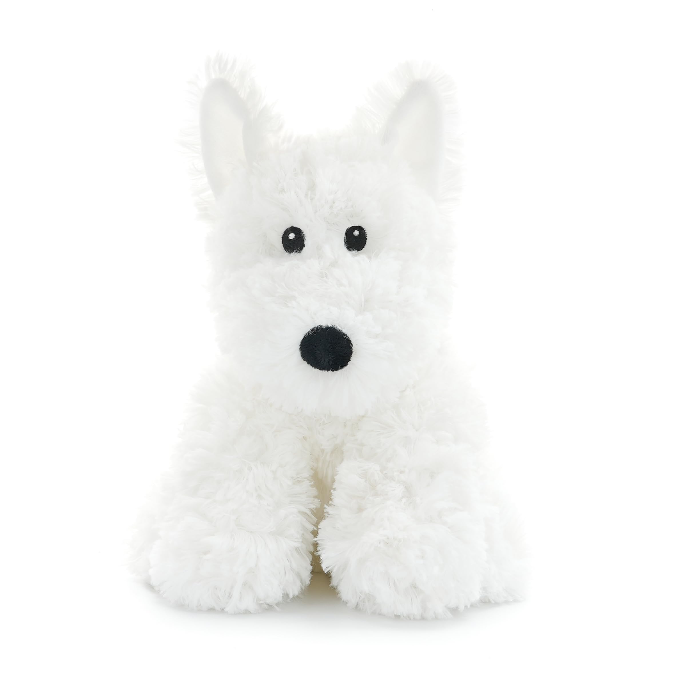 WEIGEDU West Highland White Terrier Hund Plüschtiere Tierspielzeug Weißer Westie Welpen Plüschtier mit bestickten Augen für Kinder Mädchen Jungen Baby, Geburtstag, Schlafenszeit Geschenk, 30.5 cm