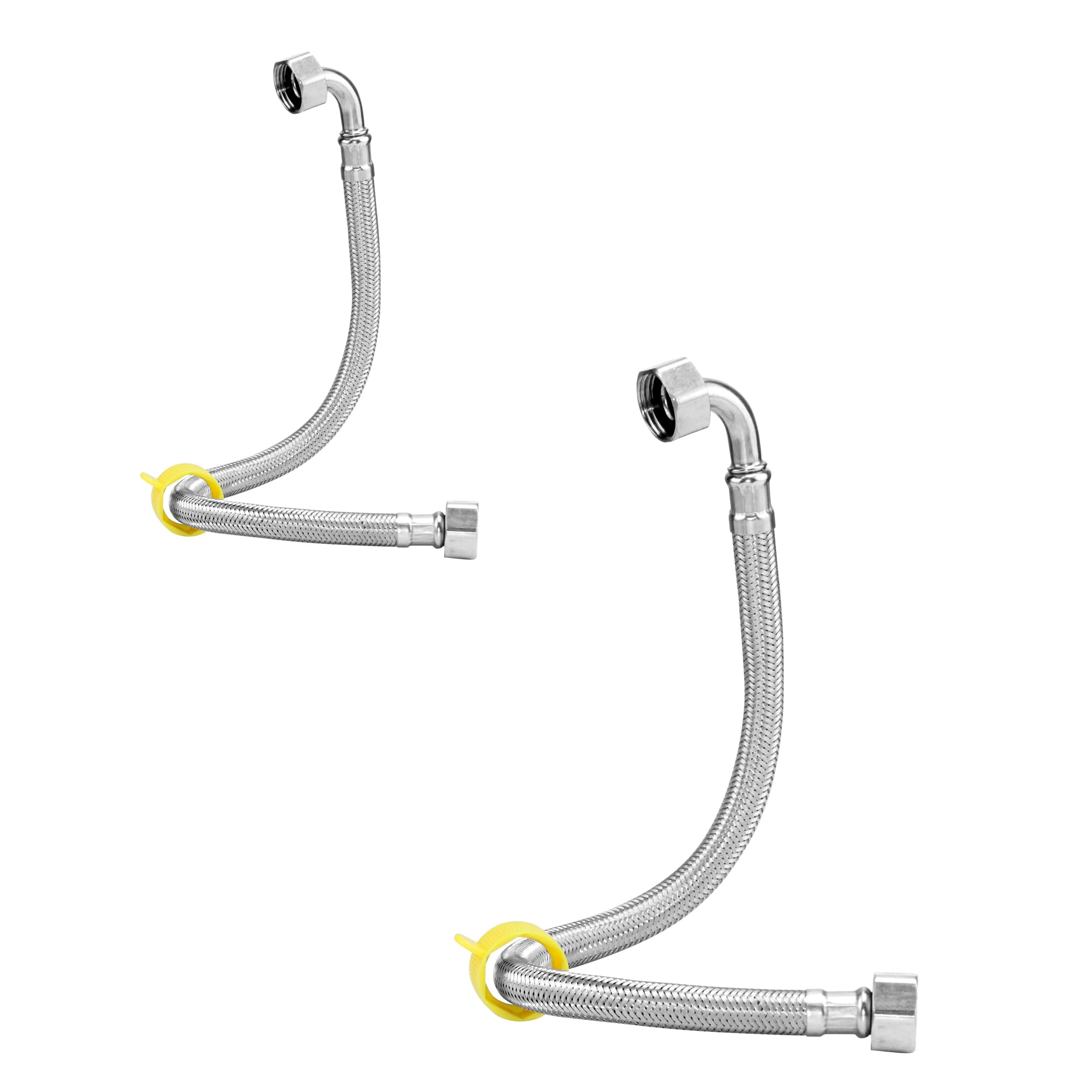Codo 1/2 (90°) x 1/2 BSP Conectores de tubo flexibles 40 cm