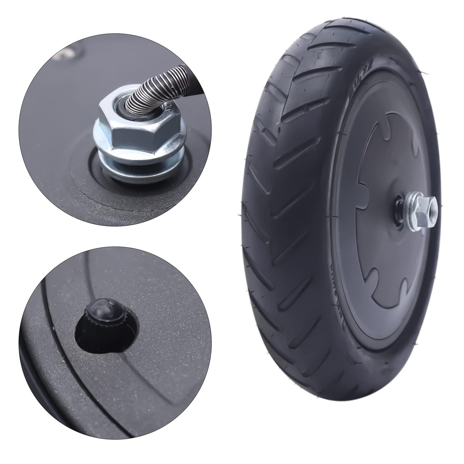 Elektroroller Motor mit Vorderrad 36V 350W Kupferreifen Elektroroller Scooter Zubehör Ersatz von Vorderrad E-Scooter Motor Ersatz kompatibel mit Xiaomi M365 Pro 21 * 21 * 4.7cm