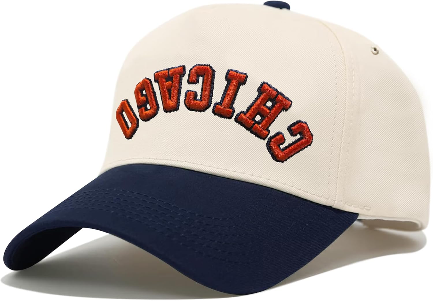 3D Embroidered Upside Down City Baseball Hat ,Adjustable Football Hat for Men Women Game Day Apparel Gifts