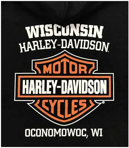 Vista 2 de Harley-Davidson Sudadera con capucha para hombre Bar & Shield Logo - Negro 30297503
