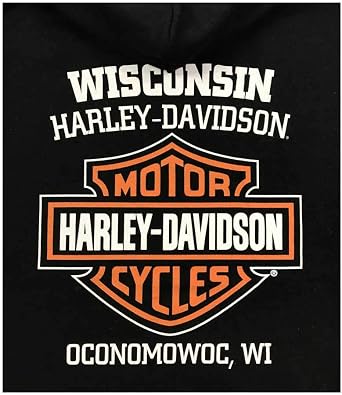 Harley-Davidson Men's Bar & Shield Logo Pullover Hoodie - Black 30297503