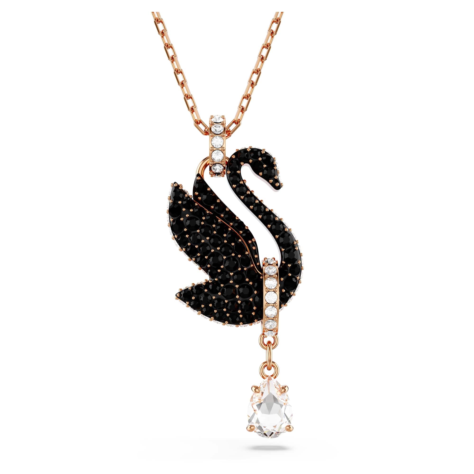 Swarovski Pendente Swan – Pendente Cigno – Pendente in oro rosa
