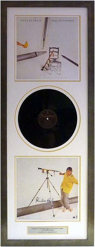 Pipes of Peace – LP personally signed by Paul McCartney – Professionally Framed