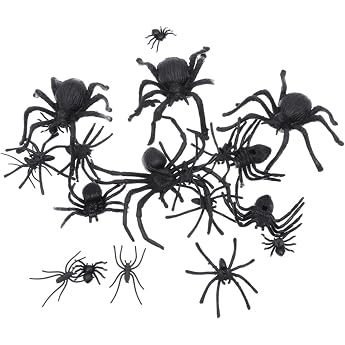 Halloween Spinne 16 St ck aus Pp und Pvc Realistische Plastik Insekten