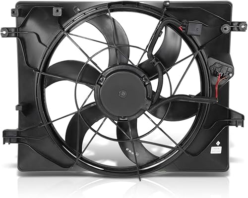 Miniatura 3 de Conjunto de ventilador de refrigeración de radiador estilo fábrica compatible con Genesis Coupe 3.8L 10-12, negro