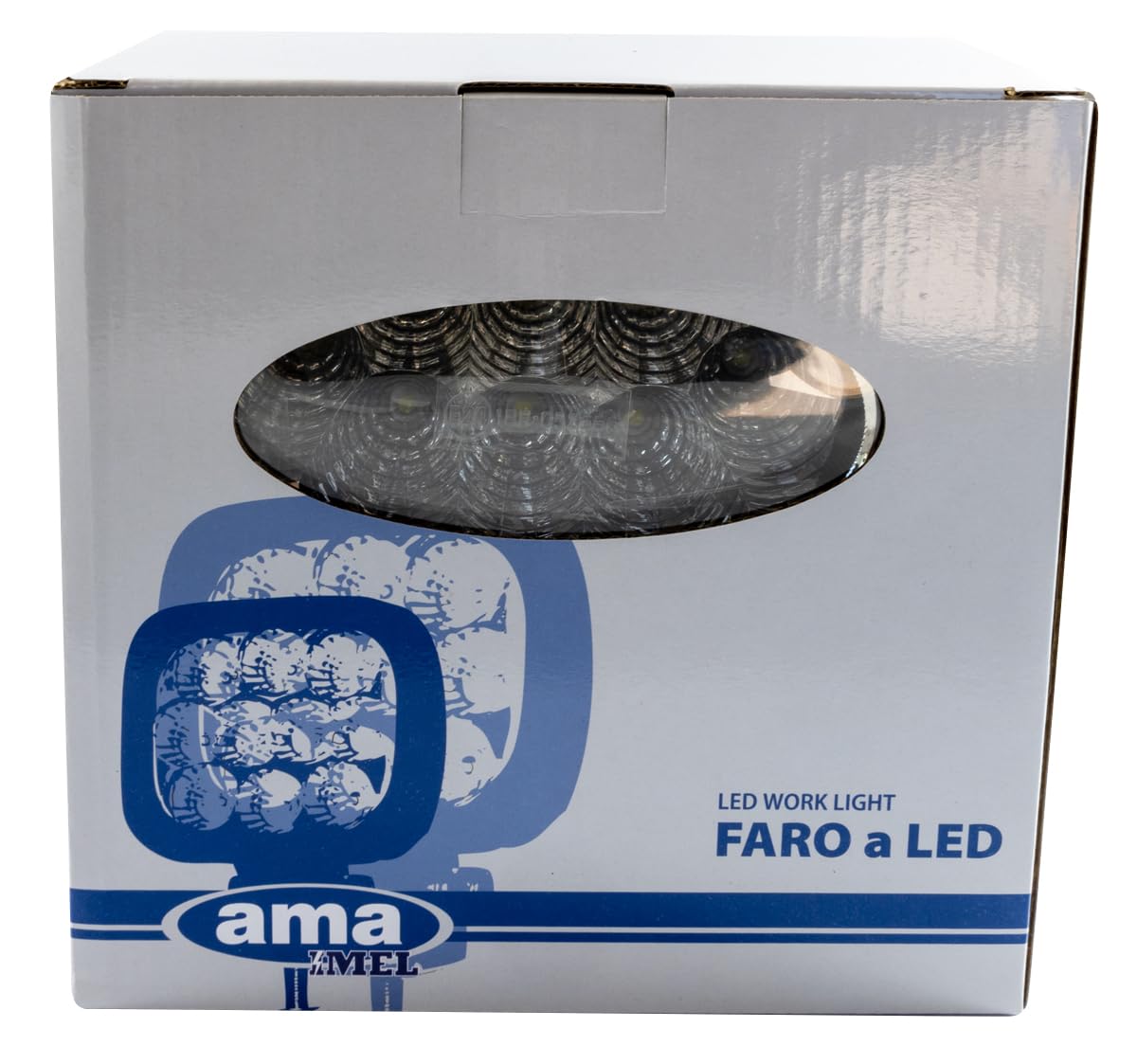 Faro LED Da 24W Per Trattori - 8 LED, IP67, 1800 Lumen, Illuminazione A Lunga Portata