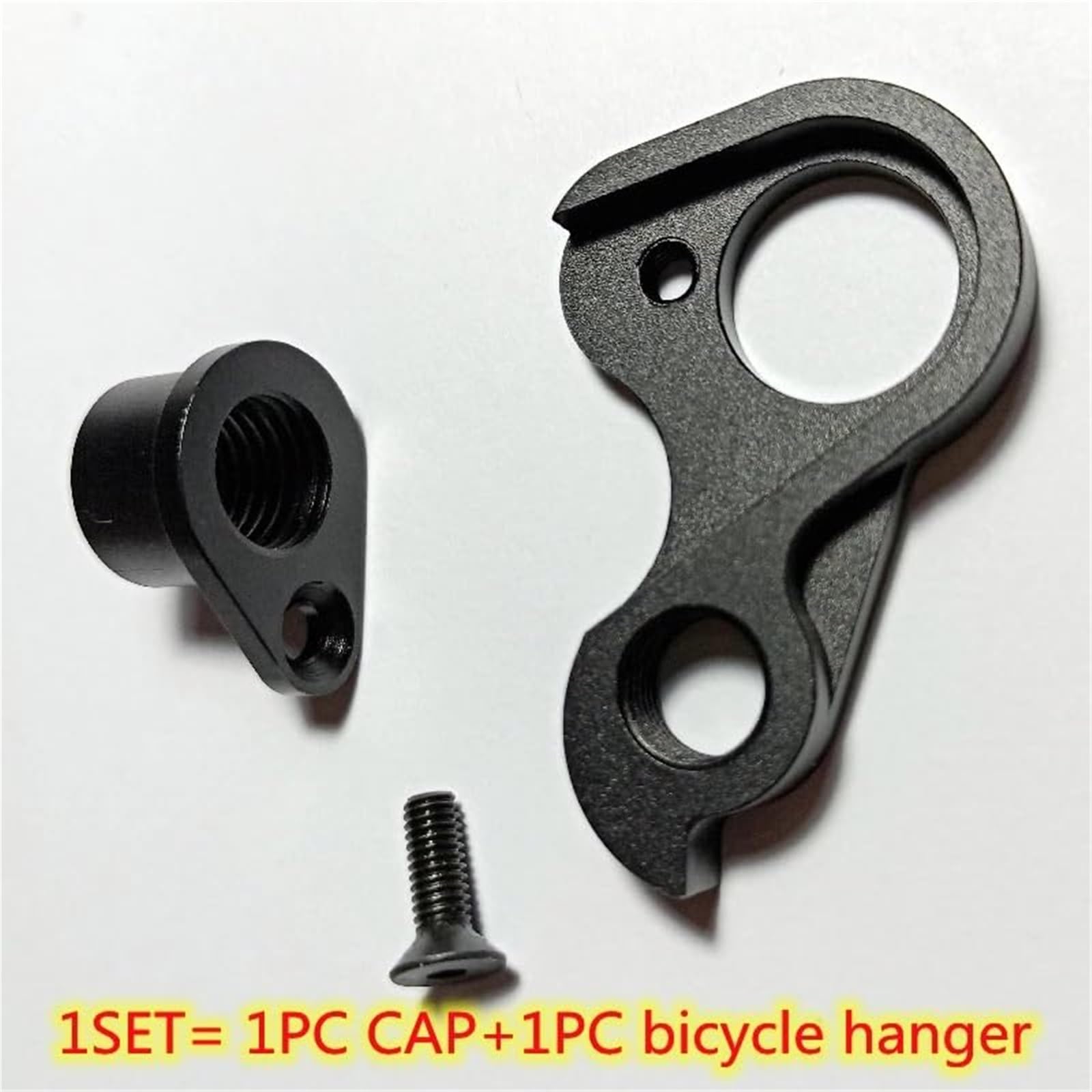 1 patilla de Cambio Trasera for Bicicleta, for C64 V2-R Concept V3RS Disc Save Mech Dropout Cuadro De Carbono Bike Saver Patilla de Cambio de Bicicleta(Black QGH0598P1)