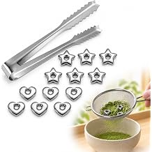13 Pcs Matcha Sifter Beads & Tongs, Matcha Sifting Beads Tea Accessories