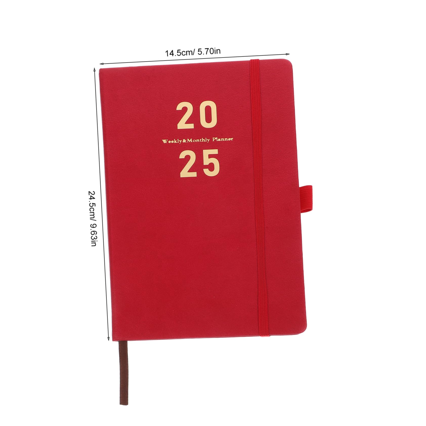 Grazioso taccuino, taccuino personalizzato, agenda 2025 Il taccuino Libri for bambini Taccuino Agenda Libro Agenda scolastica Agenda Agenda Libro(Red)