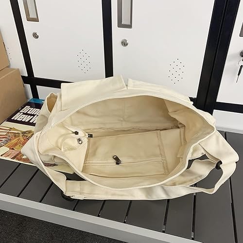 Miniatura 2 de Bolso bandolera de lona con alfileres y colgante para mujeres y niñas, bolso escolar estético casual