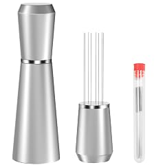 WDT Espresso Distribution Tool 0 35mm 8 Needle Coffee Stirrer with 8 Extra Needles 304 Stainless Steel Aluminum