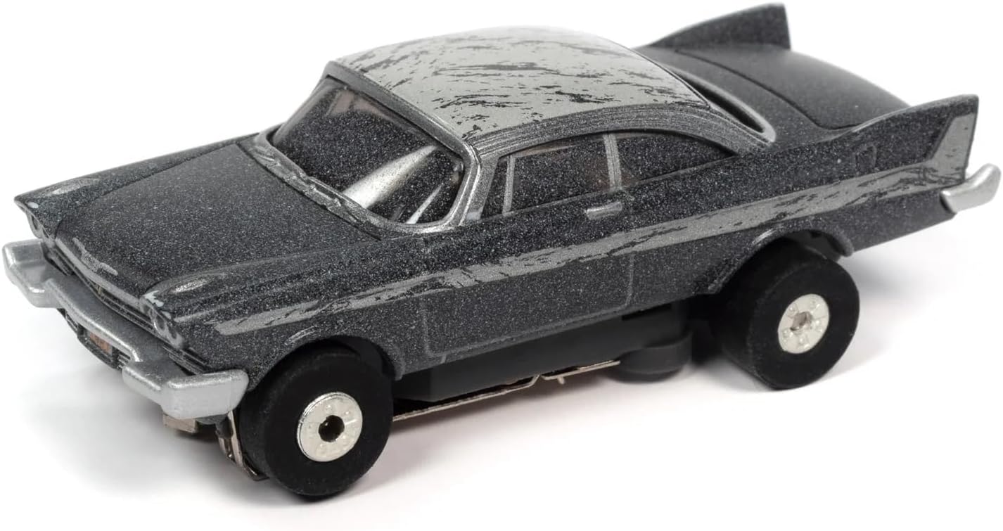 Thunderjet Slot Cars - Silver Screen Machines - Thunderjet - Release 2 Speed Racer - Mach 5 (Race Worn) Speed Racer - Racer X Shooting Star (Race Worn) Christine - 1958 Plymouth Fury (After Fire)