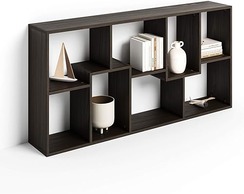 Miniatura 97 de Mobili Fiver, Estantería Iacopo XS (63.31 x 31.5 pulgadas), roble rústico, fabricada en Italia Roble rústico,Ashwood Negro,Ashwood Blanco,Efecto