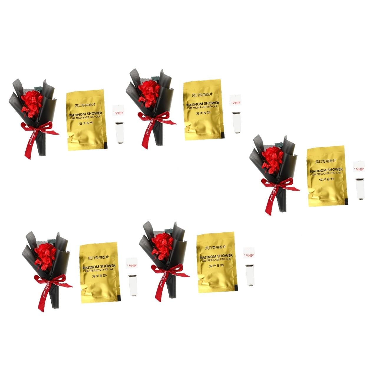 GLEAVI 5piezas Ambientador De Coche Flores Secas Clip Decorativo Para Salida De Aire Accesorio De Coche Aromatizante Para Hogar y Oficina Para Ocasiones Especiales
