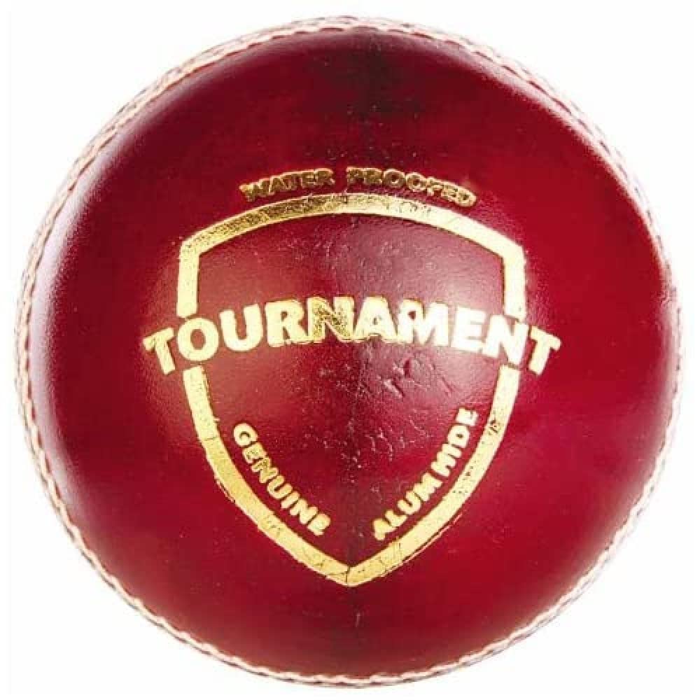 SG Tournament Cricket Leather Ball | Pack of 12 Balls | Color: Maroon ...