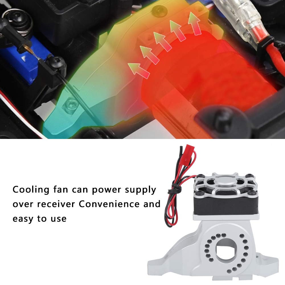 Split Type Design RC Motor Mount Heat Sink Unique Heat Sink and Mounting Bracket for Series Using (Silver)