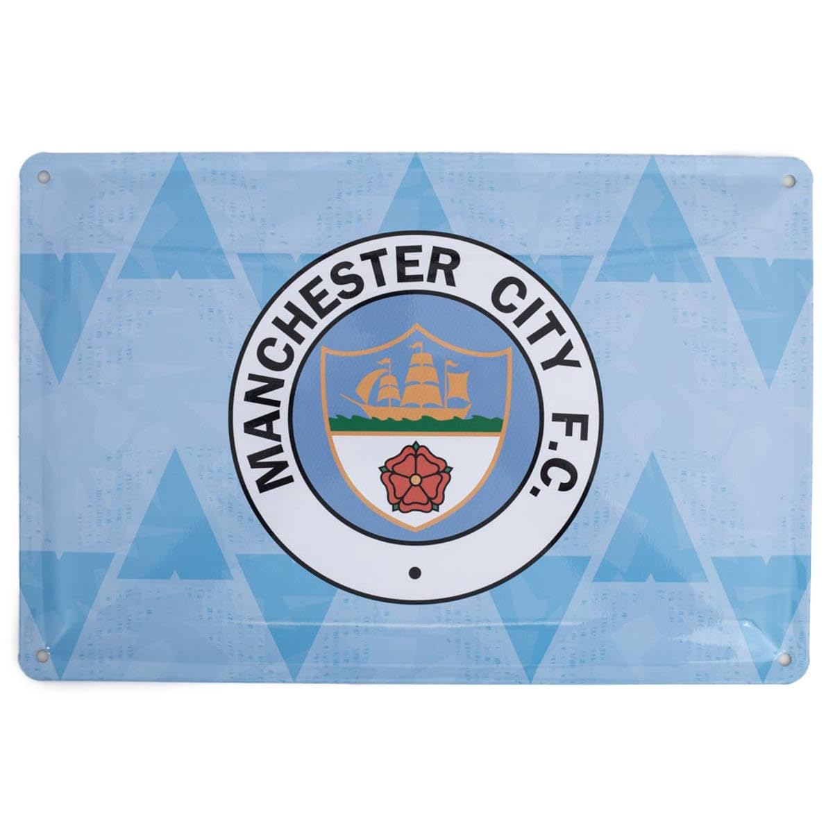 MANCHESTER CITY FC Retro Dayz Sign (One Size) (Sky Blue/White)