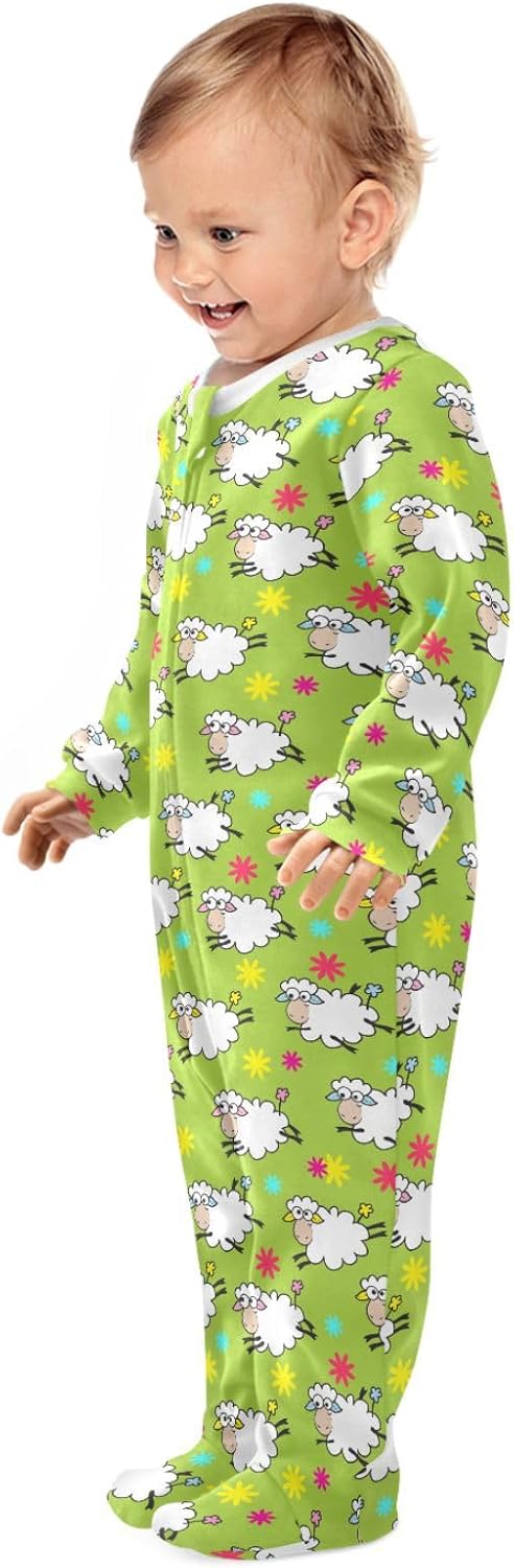 Baby Sleepers For Girl Boys Newborn Baby Play One-Piece Footies For 0-24 Months